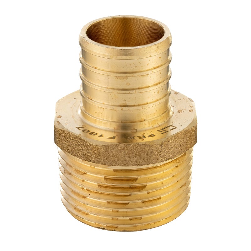 EFIELD (Pack of 5) Pex 3/4 Inch x 3/4 Inch Male NPT Adapter Brass Crimp Fittings,(PEX1807021-5PCS) - Image 3